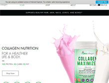 Tablet Screenshot of nutracollagen.com